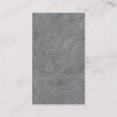 Zwart-grijs moderne platte professional visitekaartje (Achterkant)