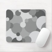 Zwart-grijs Moleculen Muismat (Met muis)