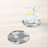 Zwart-grijs moleculen papier onderzetter (Insitu)