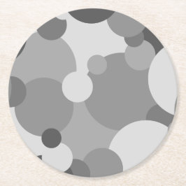 Zwart-grijs moleculen papier onderzetter