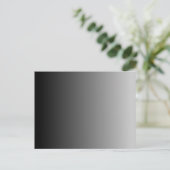 Zwart Grijs Ombre Blank Briefkaart (Staand voorkant)