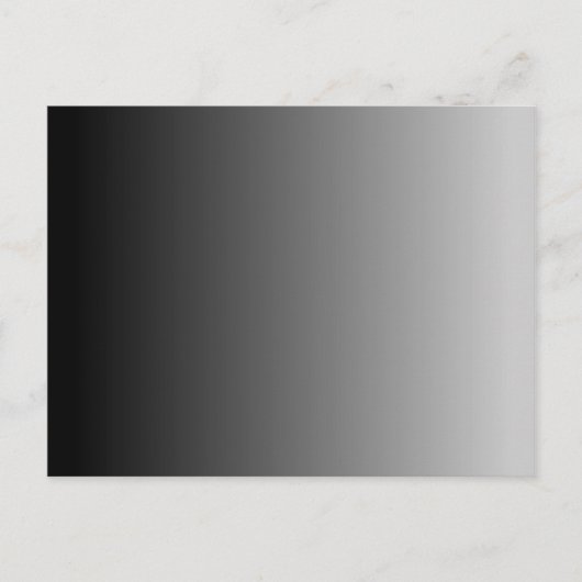 Zwart Grijs Ombre Blank Briefkaart (Voorkant)
