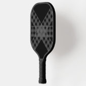 Zwart & Grijs Op Maat Gedesigned Pickleball Paddle (Links)