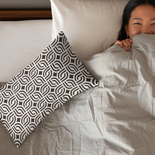 Zwart grijs ornament patronen antiek kussensloop