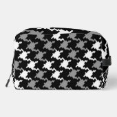 Zwart & Grijs Personaliseer toilettas Toilettasje (Achterkant)