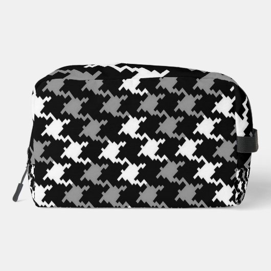 Zwart & Grijs Personaliseer toilettas Toilettasje (Achterkant)