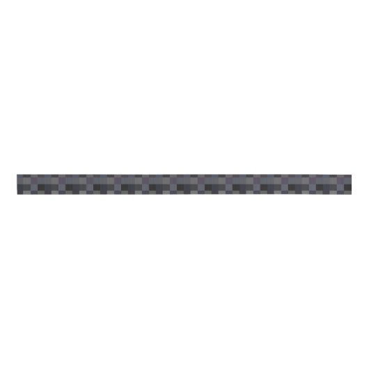 Zwart, grijs, plum Checks 1,5-inch Grosgrain lint (Voorkant)
