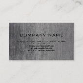 Zwart Grijs Professioneel Ontwerp Moderne QR Code Visitekaartje (Achterkant)