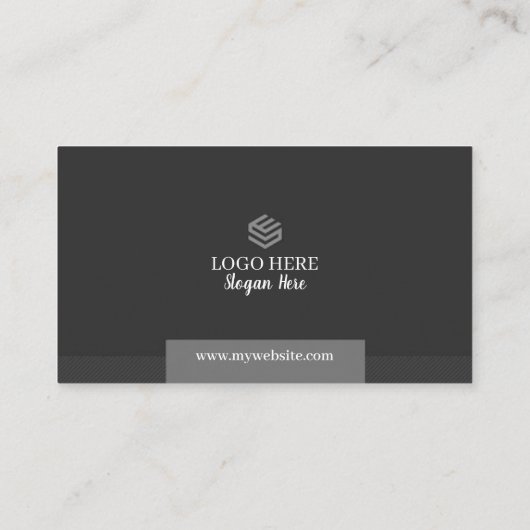 Zwart & Grijs QR Code Visitekaartjes 25 Verpakking (Achterkant)