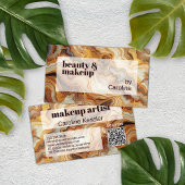 Zwart Grijs Rood Bruin Amber Goud Marmer Art Patro Visitekaartje