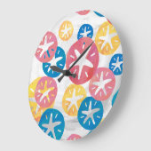 Zwart grijs rood grote klok (Hoek)