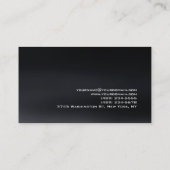 Zwart Grijs Rood Kleur Haar Stylist Salon Visitekaartje (Achterkant)