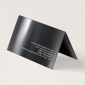 Zwart Grijs Rood Kleur Haar Stylist Salon Visitekaartje (Achterkant)