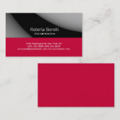 Zwart grijs Roze Visitekaartje (Voorkant / Achterkant)