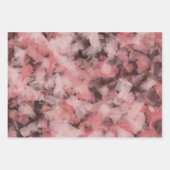 Zwart Grijs Roze Wit Modern Geometrisch Abstract Inpakpapier Vel (Voorkant 2)