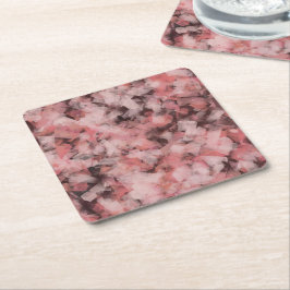 Zwart Grijs Roze Wit Modern Geometrisch Abstract Kartonnen Onderzetters