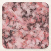 Zwart Grijs Roze Wit Modern Geometrisch Abstract Kartonnen Onderzetters (Voorkant)