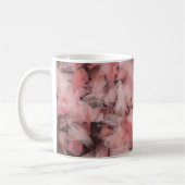 Zwart Grijs Roze Wit Modern Geometrisch Abstract Koffiemok (Links)