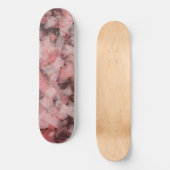 Zwart Grijs Roze Wit Modern Geometrisch Abstract Persoonlijk Skateboard (Voorkant)