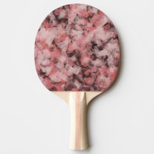 Zwart Grijs Roze Wit Modern Geometrisch Abstract Tafeltennisbatje