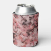 Zwart Grijs Roze Wit Moderne Geometrische Abstract Blikjeskoeler (Blikje Voorkant)