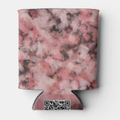 Zwart Grijs Roze Wit Moderne Geometrische Abstract Blikjeskoeler (Voorkant)