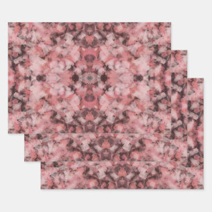 Zwart Grijs Roze Wit Moderne Geometrische Abstract Inpakpapier Vel