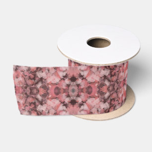 Zwart Grijs Roze Wit Moderne Geometrische Abstract Satijnen Lint
