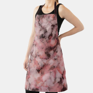 Zwart Grijs Roze Wit Moderne Geometrische Abstract Schort