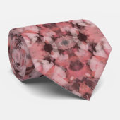 Zwart Grijs Roze Wit Moderne Geometrische Abstract Stropdas (Opgerold)