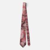 Zwart Grijs Roze Wit Moderne Geometrische Abstract Stropdas (Voorkant)
