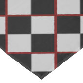 Zwart Grijs Schaakbord Tafelkleed (Gekanteld)