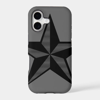 Zwart & Grijs Scheepsster iPhone 5 Hoesje