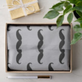 Zwart Grijs snorren Tissuepapier (Geschenk)