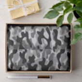 Zwart Grijs Stedelijk Camouflage Tissuepapier (Geschenk)