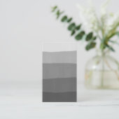 Zwart grijs streep waterverf visitekaartje (Staand voorkant)