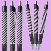 Zwart Grijs Strepen Abstract Patroon Pen