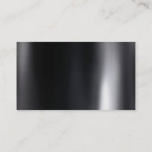 Zwart grijs Stripe witte vlek Visitekaartje (Achterkant)