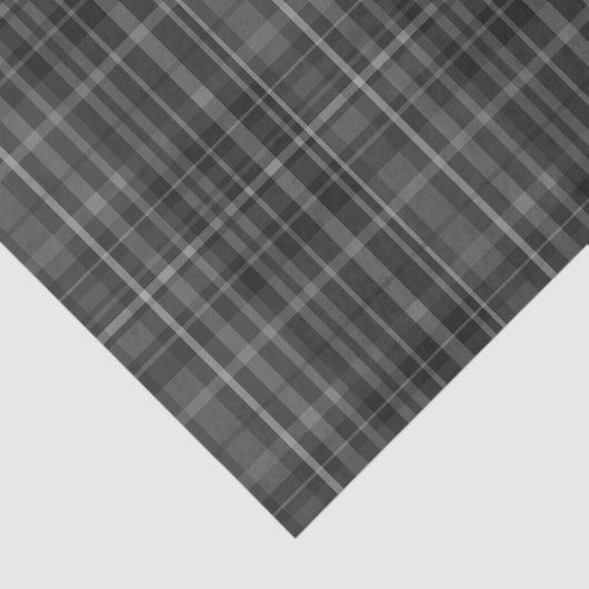 Zwart-grijs tapatroon afdrukken tissuepapier (Detail)