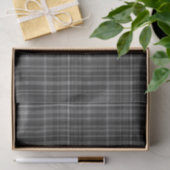 Zwart & grijs tartan geruit patroonprint tissuepapier (Geschenk)