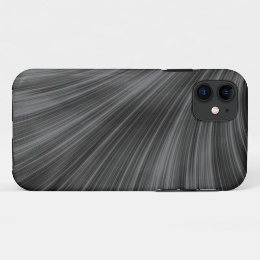 Zwart grijs - telefoontas Case-Mate iPhone case (Achterkant (horizontaal))