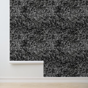 Zwart grijs textuur graniet behang