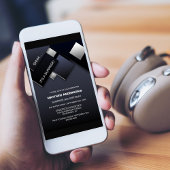 Zwart Grijs Verrassing 50e Verjaardagsfeest Kaart