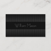 Zwart/grijs Visitekaartje met instripe Professiona (Voorkant)