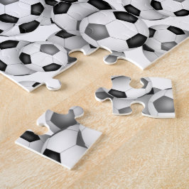 zwart grijs voetbal team kleuren meisjes jongens n legpuzzel