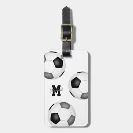 zwart grijs voetbalteam kleuren tas ID jongens Bagagelabel