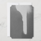 Zwart & Grijs vrijgezellenfeest uitnodiging (Achterkant)