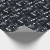 Zwart / Grijs / Wit Abstract Cadeaupapier (Hoek)