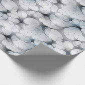 Zwart, grijs & wit abstract cadeaupapier (Hoek)
