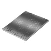 Zwart, grijs, wit dot witboek notitieblok (Linkerzijde)